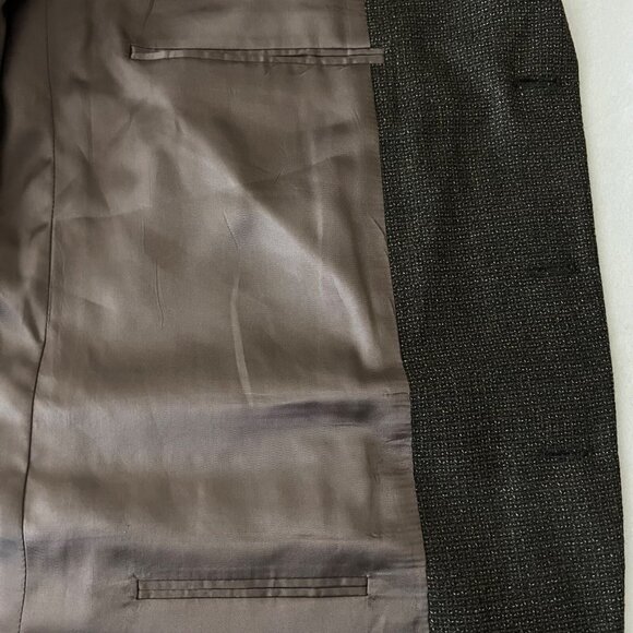 Tallia Uomo For Nordstrom Men's Wool & Silk Blend Brown Blazer Size 44 Regular - Picture 7 of 11
